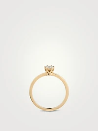 Gold Glitter Plate Ring With Gems