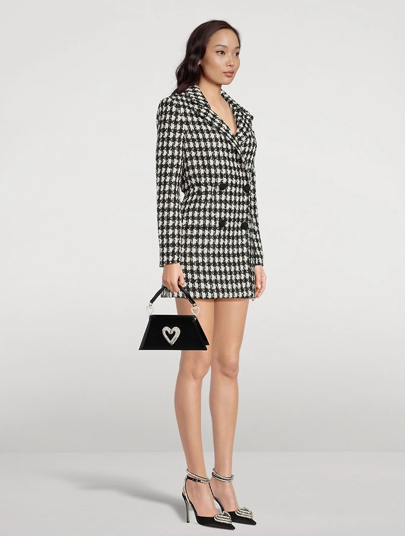 Medium Samantha Triple Heart Patent Leather Clutch