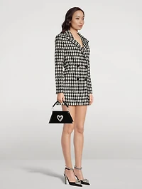 Medium Samantha Triple Heart Patent Leather Clutch