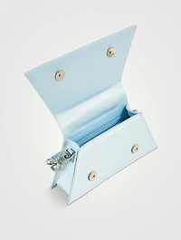 Medium Double Bow Satin Clutch