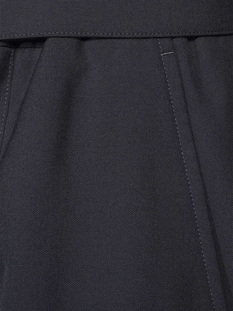 Wool-Blend Suiting Shorts