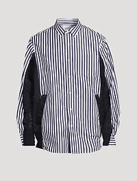 Cotton Poplin Shirt Striped Print