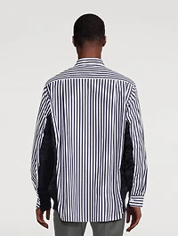 Cotton Poplin Shirt Striped Print