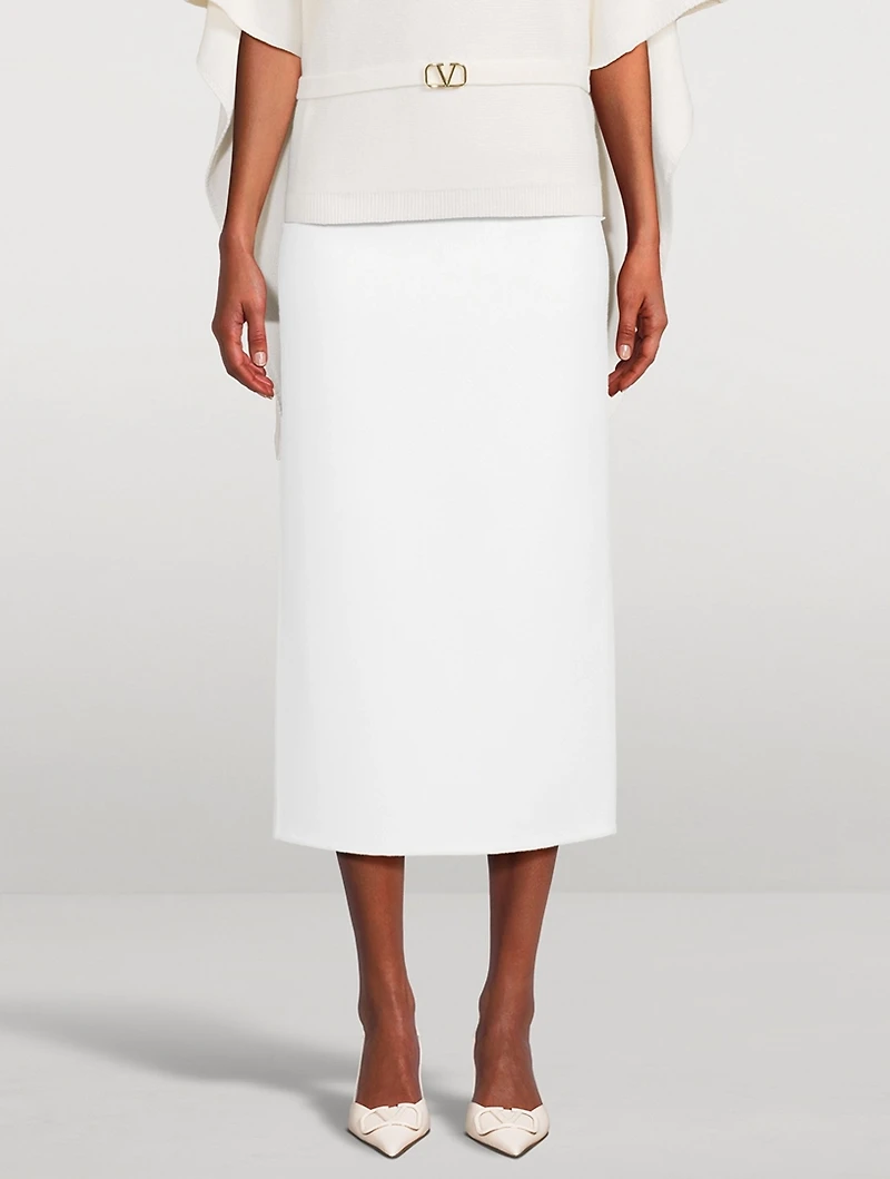 Wool And Cashmere Midi Skirt