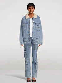 Fleece-Lined Denim Jacket