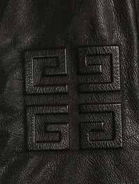 Wool And Leather Cropped Varsity Jacket