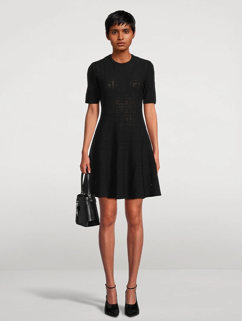 4G Jacquard Mini Dress