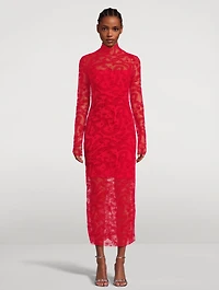Tulle Dragon Jacquard Dress