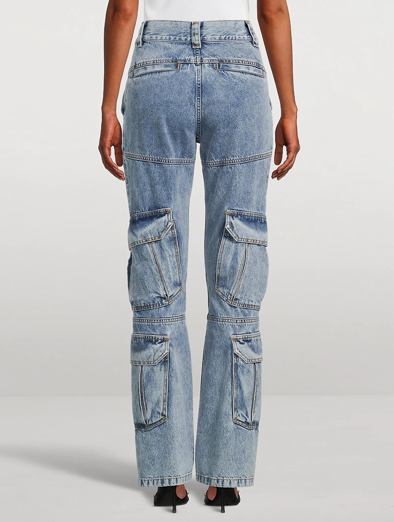 Cargo Bootcut Jeans