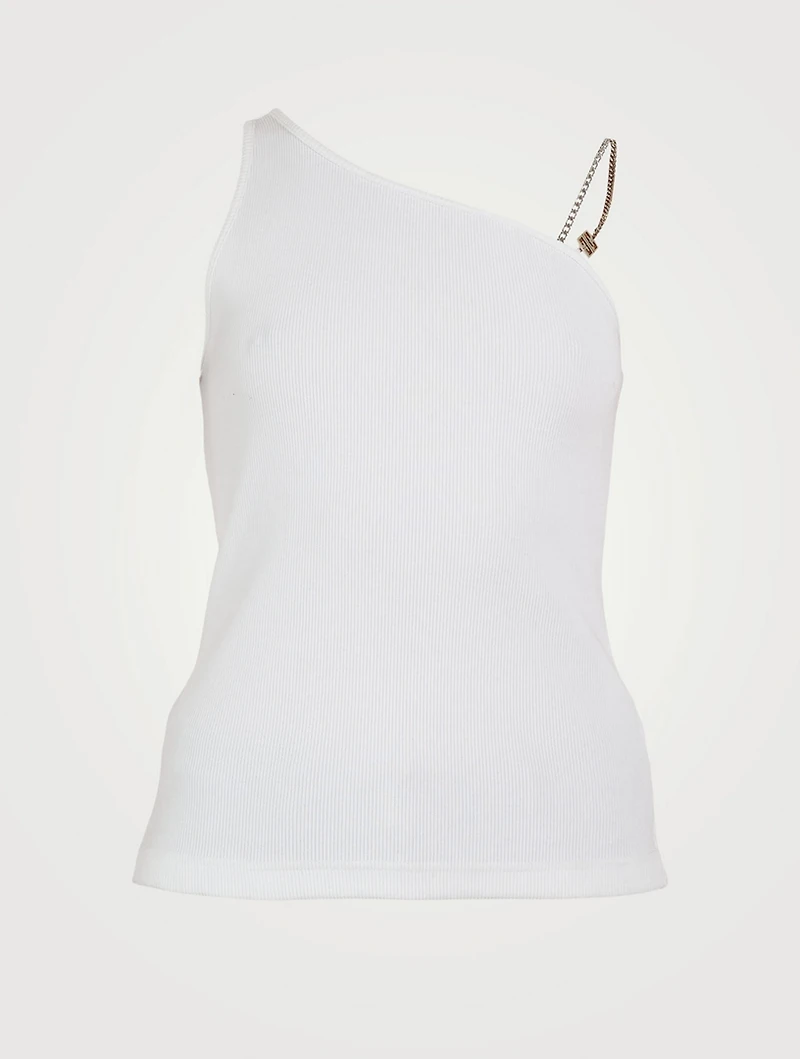 Asymmetric Top With Chain Detail