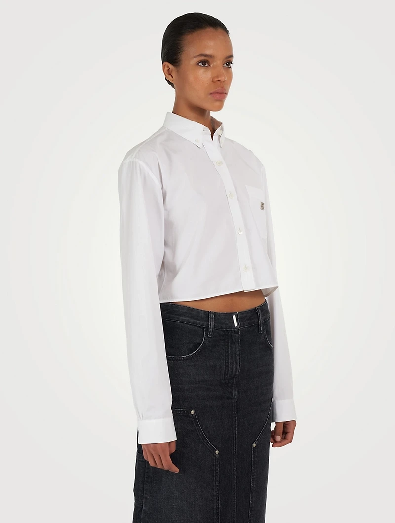 Poplin Cropped Shirt