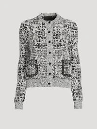 4G Jacquard Cardigan