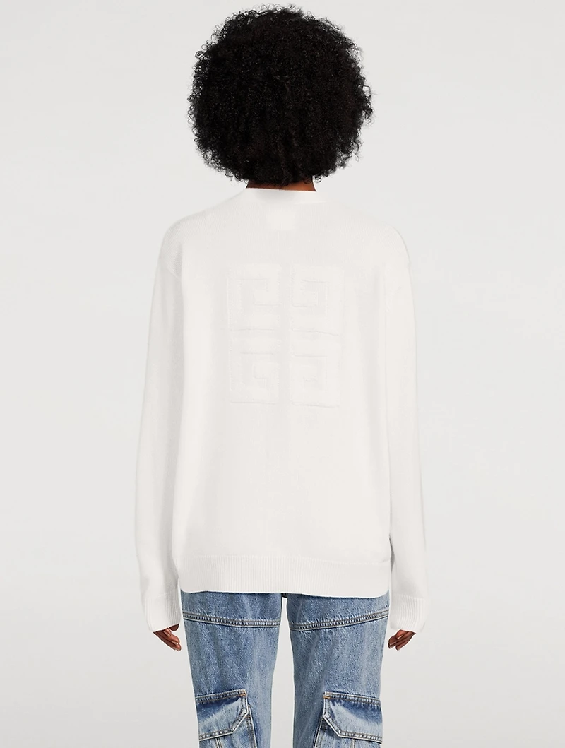 4G Jacquard Cashmere Cardigan