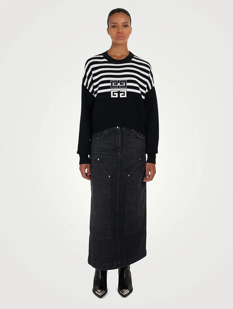 4G Cropped Sweater