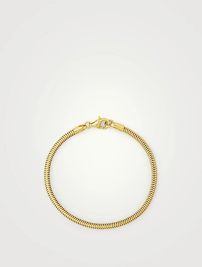 18K Gold Plated Round Chain Bracelet
