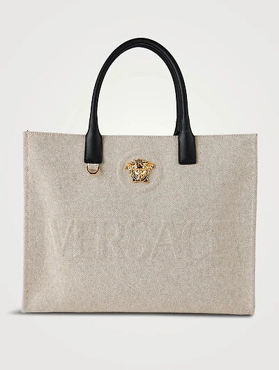 Large La Medusa Canvas Tote Bag
