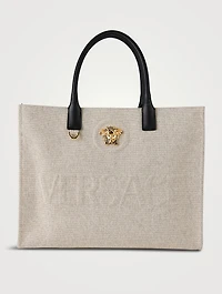 Large La Medusa Canvas Tote Bag