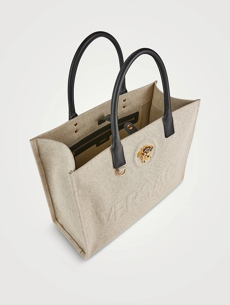 Large La Medusa Canvas Tote Bag
