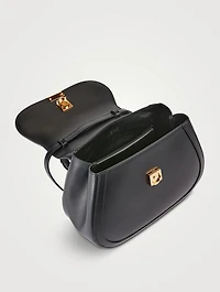 Medium Greca Goddess Leather Top Handle Bag