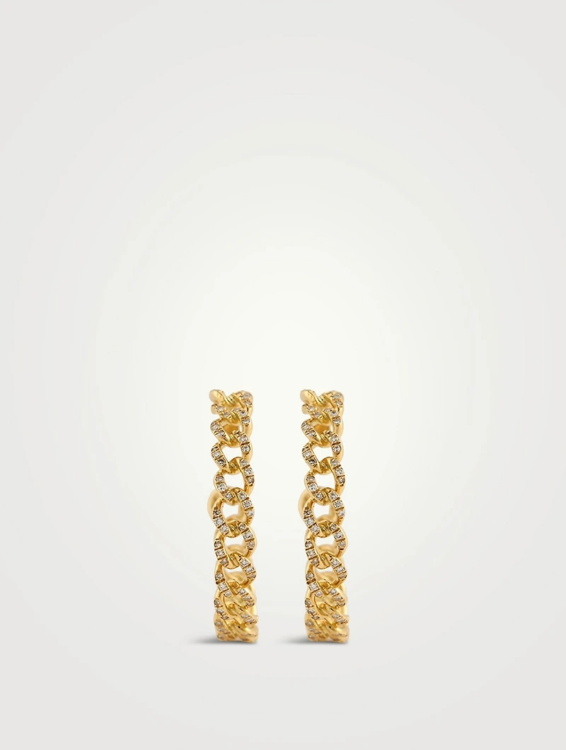 Mini Pavé Hoop Earrings