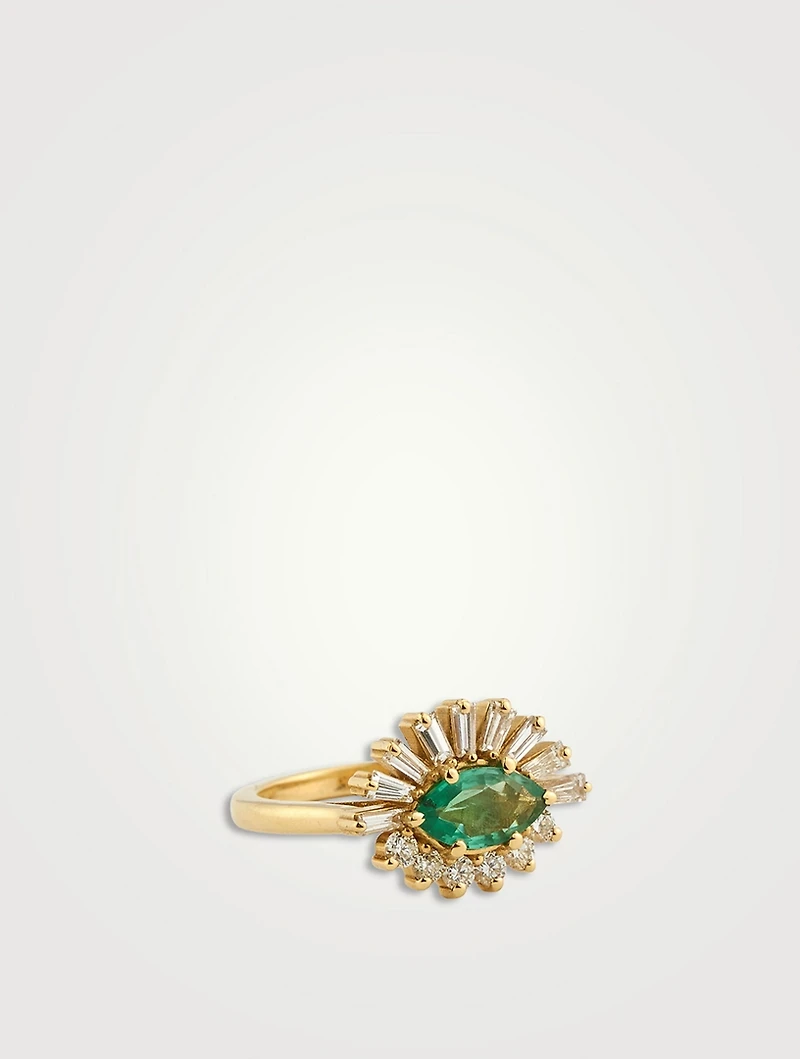Evil Eye Pinky Ring