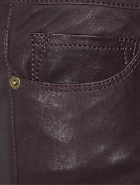 Le Crop Mini Leather Bootcut Trousers