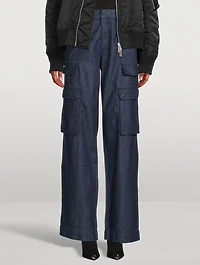 Straight-Leg Cargo Jeans