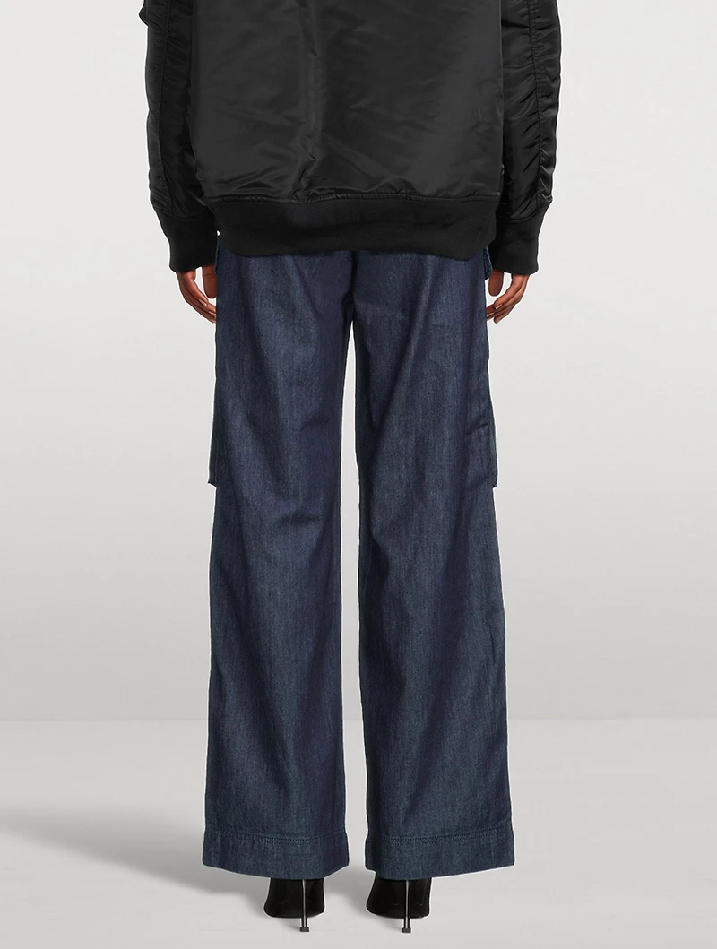 Straight-Leg Cargo Jeans