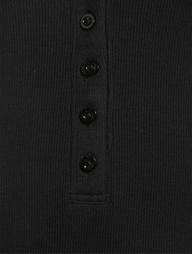 Puff-Sleeve Henley
