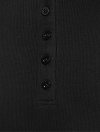 Puff-Sleeve Henley