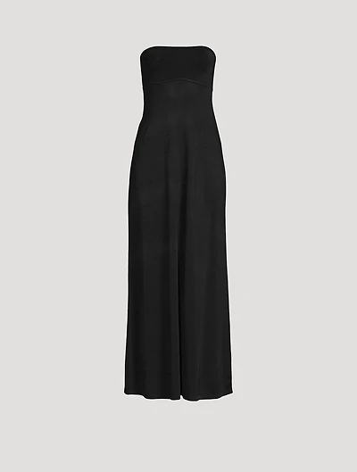 Strapless Knit Maxi Dress