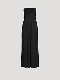 Strapless Knit Maxi Dress