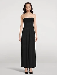 Strapless Knit Maxi Dress