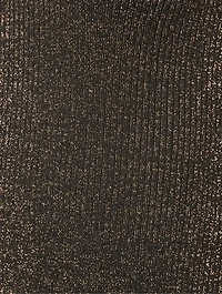 Godet Lurex Midi Dress