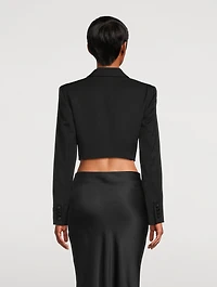 Cropped Tuxedo Jacket
