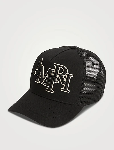Staggered Logo Trucker Hat