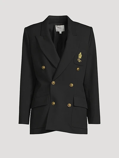 Frame x Ritz Paris Double-Breasted Blazer
