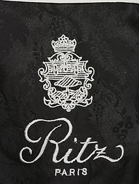 Frame x Ritz Paris Jacquard Silk Pajama Shirt