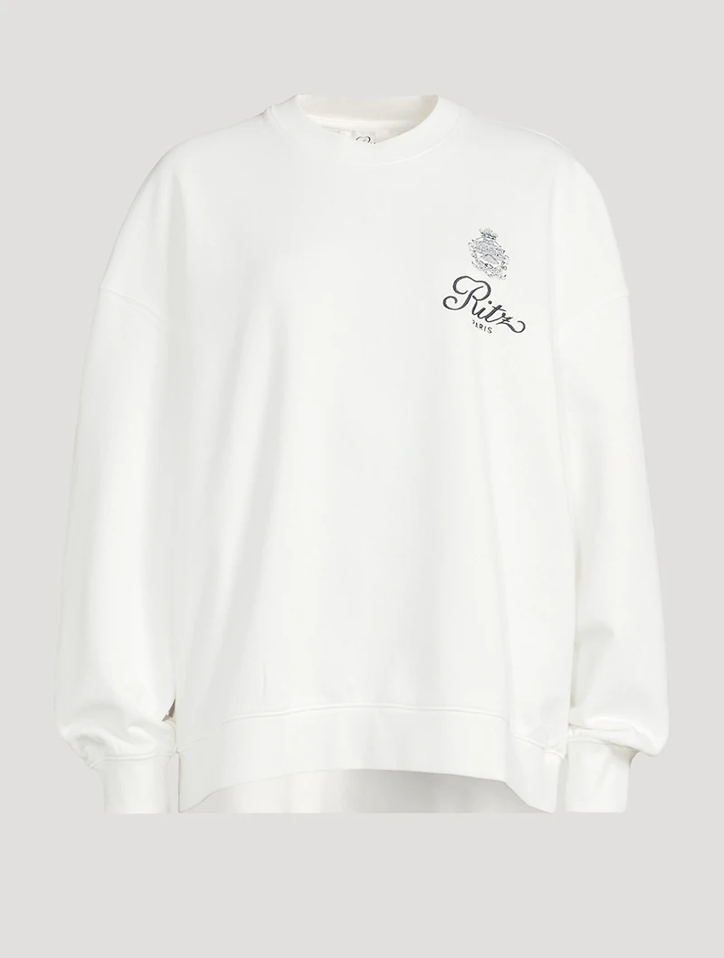 Frame x Ritz Paris Privacy Please Sweatshirt