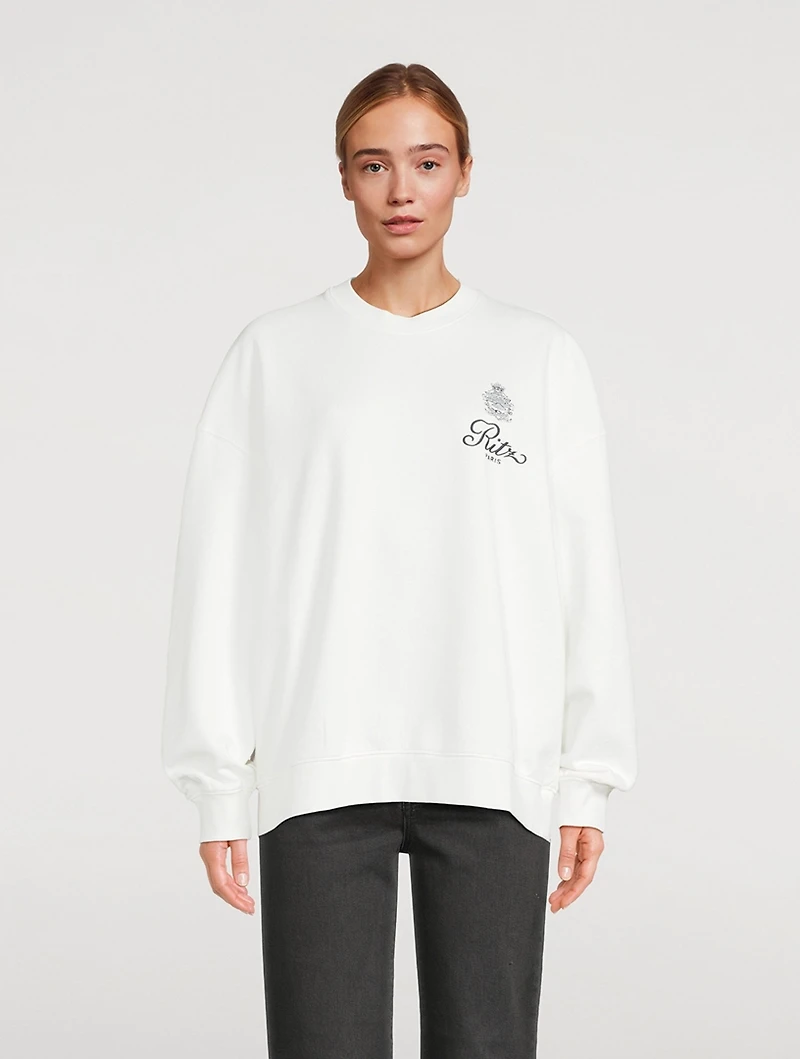Frame x Ritz Paris Privacy Please Sweatshirt