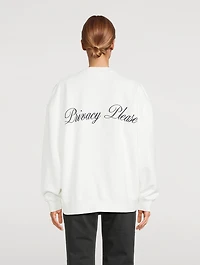 Frame x Ritz Paris Privacy Please Sweatshirt