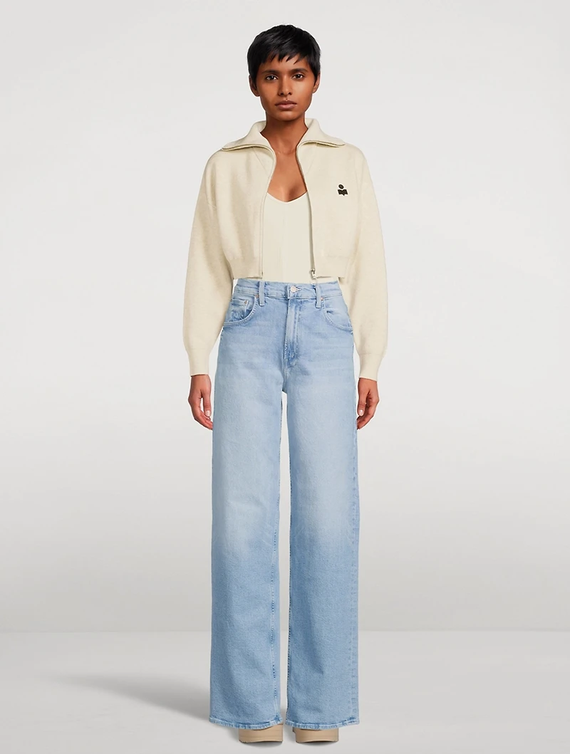 Spinner Wide-Leg Jeans