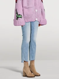 The Dazzler Straight-Leg Ankle Jeans With Step Fray