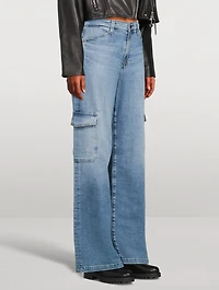 Gatina Wide-Leg Cargo Jeans