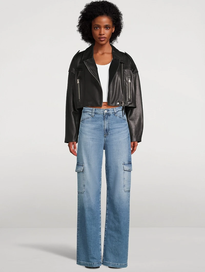 Gatina Wide-Leg Cargo Jeans