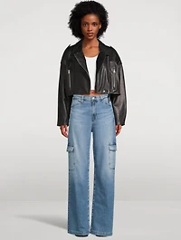 Gatina Wide-Leg Cargo Jeans