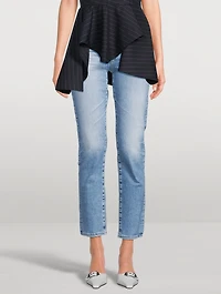 Mari High-Rise Slim Straight Jeans