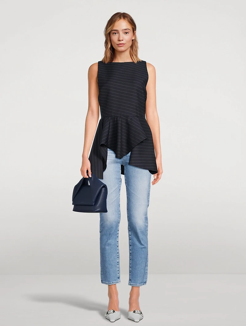 Mari High-Rise Slim Straight Jeans