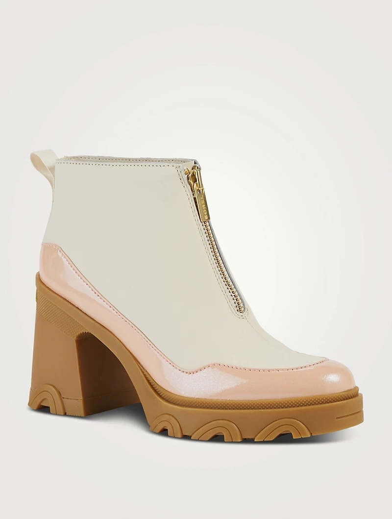 Brex Zip Leather Ankle Boots