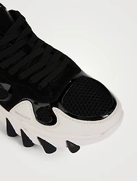B-East Leather Suede And Mesh Sneakers